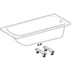 Kép 2/5 - Geberit Perfect egyenes akril kád 180x80 cm lábkészlettel, fényes fehér 554.074.01.1
