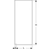 Kép 3/3 - Geberit One walk-in zuhanyfal 149x200 átlátszó üveg, keret nélkül 560.005.00.1