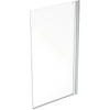 Kép 2/4 - Geberit GEO egyrészes kádparaván 80x150 cm átlátszó üveggel, Reflex bevonat, ezüst profil 560.118.00.2