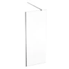 Kép 1/4 - Geberit GEO Walk-In fix oldalfal 80x200 cm átlátszó üveg, Reflex bevonat, ezüst profillal 560.119.00.2