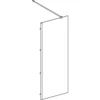 Kép 2/4 - Geberit GEO Walk-In fix oldalfal 80x200 cm átlátszó üveg, Reflex bevonat, ezüst profillal 560.119.00.2