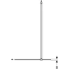 Kép 3/4 - Geberit GEO Walk-In fix oldalfal 80x200 cm átlátszó üveg, Reflex bevonat, ezüst profillal 560.119.00.2