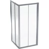 Kép 1/5 - Geberit GEO szögletes zuhanykabin 90x190 cm átlátszó üveggel, Reflex bevonat, ezüst profil 560.122.00.2
