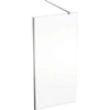 Kép 1/4 - Geberit GEO Walk-In fix oldalfal 100x200 cm átlátszó üveg, Reflex bevonat, ezüst profillal 560.139.00.2