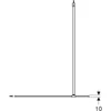 Kép 3/4 - Geberit GEO Walk-In fix oldalfal 100x200 cm átlátszó üveg, Reflex bevonat, ezüst profillal 560.139.00.2