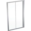 Kép 1/3 - Geberit Geo tolóajtó 120x190 cm, átlátszó üveggel, Reflex bevonattal, ezüst profillal 560.153.00.2