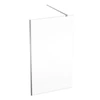 Kép 1/4 - Geberit GEO Walk-In fix oldalfal 120x200 cm átlátszó üveg, Reflex bevonat, ezüst profillal 560.159.00.2