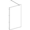 Kép 2/4 - Geberit GEO Walk-In fix oldalfal 120x200 cm átlátszó üveg, Reflex bevonat, ezüst profillal 560.159.00.2