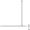 Kép 3/4 - Geberit GEO Walk-In fix oldalfal 120x200 cm átlátszó üveg, Reflex bevonat, ezüst profillal 560.159.00.2