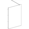 Kép 2/4 - Geberit GEO Walk-In fix oldalfal 140x200 cm átlátszó üveg, Reflex bevonat, ezüst profillal 560.169.00.2