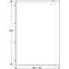 Kép 4/4 - Geberit GEO Walk-In fix oldalfal 140x200 cm átlátszó üveg, Reflex bevonat, ezüst profillal 560.169.00.2