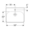 Kép 2/4 - Geberit Smyle Square 60x48 cm-es mosdó 500.229.01.1