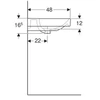 Kép 4/4 - Geberit Smyle Square 60x48 cm-es mosdó 500.229.01.1