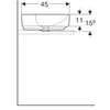 Kép 4/4 - Geberit VariForm 60x45 cm pultra ültethető mosdó 500.780.01.2