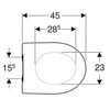 Kép 2/4 - Geberit iCon WC-üloke, keskeny dizájn 500.835.01.1