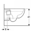 Kép 4/4 - Geberit Selnova fali WC, Rimfree 501.545.01.1