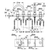 Kép 2/2 - Grohe Grandera 19919 IG0 5-lyukas kádperembe süllyeszthető kádcsaptelep (19919IG0)
