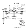 Kép 2/2 - Grohe Grandera 20417 IG0 3 lyukas mosdócsaptelep (20417IG0)