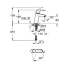 Kép 2/3 - Grohe Eurosmart egykaros mosdócsaptelep sima test 23395 10E (2339510E)