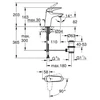 Kép 2/2 - Grohe Eurostyle egykaros mosdócsaptelep S méret, cold start 23709 003 (23709003)