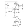 Kép 2/2 - Grohe Eurostyle egykaros mosdócsaptelep sima testtel 23716 003 (23716003)