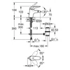 Kép 2/2 - Grohe Eurostyle (2015) egykaros bide csaptelep leeresztővel, S méret 23720003