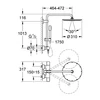 Kép 2/3 - Grohe Rainshower System 310 zuhanyrendszer termosztátos csapteleppel 27966 000 (27966000)