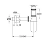 Kép 2/2 - Grohe mosdószifon 5/4" 28920 000 (28920000)