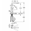 Kép 2/2 - Grohe Essence egykaros mosogató csaptelep kihúzható zuhanyfejjel, Brushed hard graphite 30270AL0