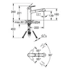 Kép 2/6 - Grohe Eurodisc Cosmopolitan egykaros mosogató csaptelep, kihúzható zuhanyfejes 32257 002 (32257002)