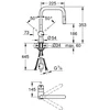 Kép 2/2 - Grohe Minta egykaros mosogató csaptelep kihúzható zuhanyfejjel, warm sunset 32322DA2