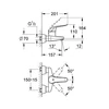 Kép 2/2 - Grohe Euroeco Special egykaros fali mosdócsaptelep 32776 000 (32776000)