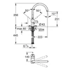 Kép 2/2 - Grohe Minta egykaros mosogató csaptelep, fekete 32917 KS0 (32917KS0)