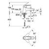 Kép 2/2 - Grohe Eurodisc Cosmopolitan Monotrou egykaros kádcsaptelep 33192 002 (33192002)