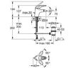 Kép 2/2 - Grohe Eurostyle (2015) egykaros bide csaptelep leeresztővel, S méret 33565003