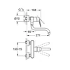 Kép 2/2 - Grohe Eurodisc Cosmopolitan fali mosogató csaptelep 33772 002 (33772002)