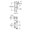 Kép 2/5 - Grohe Grohtherm 2000 termosztátos zuhanycsaptelep zuhanyszettel 34281001