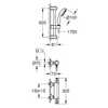 Kép 2/2 - Grohe Grohtherm GRT 800 termosztátos zuhanyszett 34565001