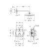 Kép 2/3 - Grohe Grohtherm Tempesta 210 falsík alatti zuhanyszett 34726000