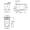 Kép 2/4 - Grohe Essence monoblokkos wc csésze Guard felülettel 3957200H