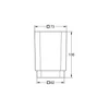 Kép 2/3 - Grohe Selection Cube pohár 40783 000 (40783000)