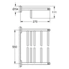 Kép 2/2 - Grohe Essentials törölköző tartó polc 40800 001 (40800001)