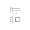 Kép 2/2 - Grohe Selection Cube tartó konzol 40865 000 (40865000)