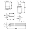 Kép 2/2 - Grohe Essentials Mester fürdőszobai kiegészítő készlet 4 az 1-ben 40846001