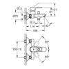 Kép 2/5 - Grohe BauLoop Egykaros kádcsaptelep 1/2″ króm 23602001