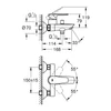 Kép 2/5 - Grohe BauEdge Egykaros kádcsaptelep 1/2″ króm 23604001