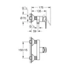 Kép 2/5 - Grohe BauEdge Egykaros zuhanycsaptelep 1/2″ króm 23635001