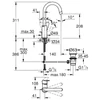 Kép 2/5 - Grohe BauEdge Egykaros mosdócsaptelep 1/2″ L-es méret króm 23760001