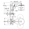 Kép 2/3 - Grohe Euphoria System 260 Termosztátos zuhanyrendszer kádtöltővel falra szerelésre króm 27475002