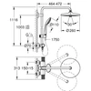 Kép 2/3 - Grohe Euphoria System 260 Zuhanyrendszer termosztátos csapteleppel, falra szereléshez króm 27615002